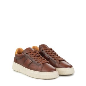 Boss Shoes Burn Ανδρικά Sneakers Καφέ Caramelo Burn