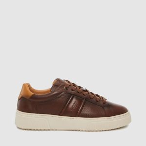 Boss Shoes Burn Ανδρικά Sneakers Καφέ Caramelo BC340
