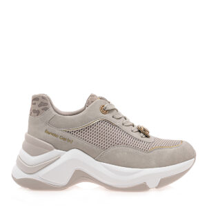 Renato Garini Γυναικεία Sneakers Off White Μπεζ Λεοπάρ