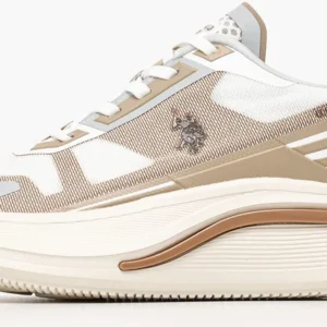 U.S. Polo Assn. Claude 006 Γυναικείο Παπούτσι Casual Μπεζ